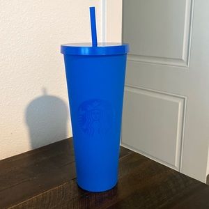Matte Blue Starbucks Cup